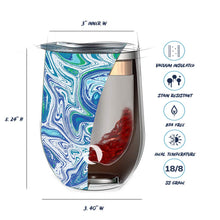 Load image into Gallery viewer, VASO TÉRMICO PARA FRÍOS O CALIENTES - "CALIFORNIA" TUMBLER 12 oz. / 355 ml.