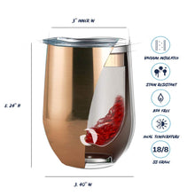 Load image into Gallery viewer, VASO TÉRMICO PARA FRÍOS O CALIENTES - "CALIFORNIA" TUMBLER 12 oz. / 355 ml.