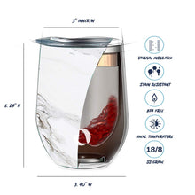 Load image into Gallery viewer, VASO TÉRMICO PARA FRÍOS O CALIENTES - "CALIFORNIA" TUMBLER 12 oz. / 355 ml.